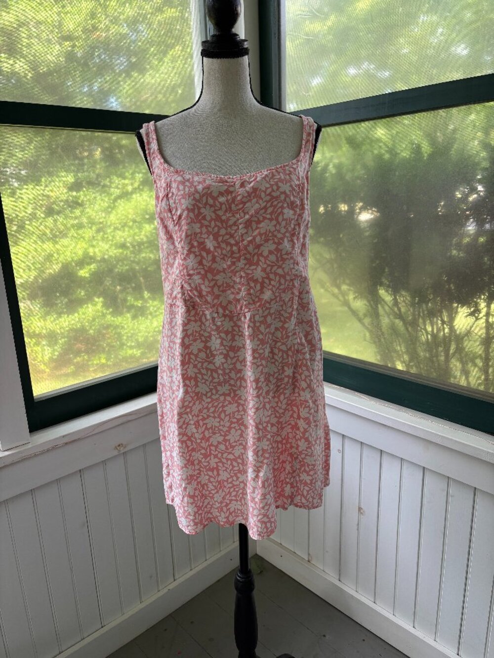 Abercrombie & Fitch Mini Dress | Coral Pink | Smocked Back | Size XL | Like New